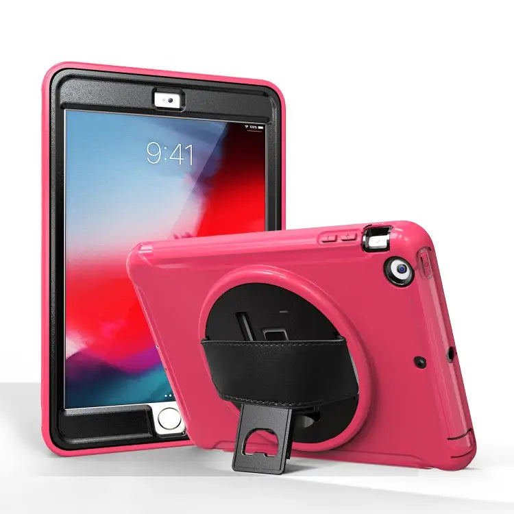 360 Degree Rotation PC + TPU Protective Cover with Holder & Hand Strap For iPad Pro 10.5 inch For iPad mini (2019) &