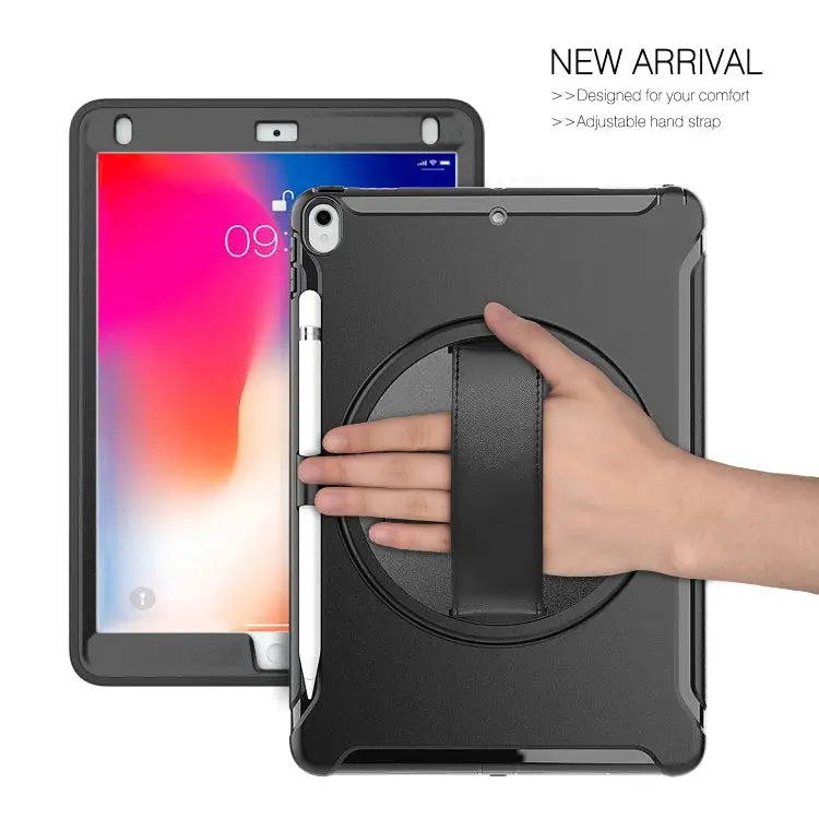 360 Degree Rotation PC + TPU Protective Cover with Holder & Hand Strap For iPad Pro 10.5 inch For iPad mini (2019) &
