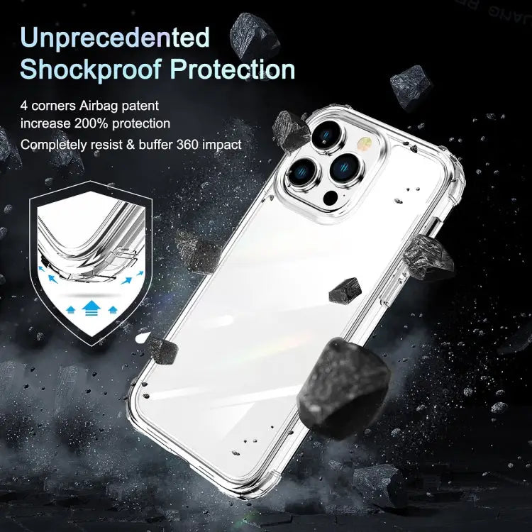 360 Full Body Clear Four Corner Airbags Phone Case For iPhone 14 For iPhone 14 Plus For iPhone 14 Pro For iPhone 14 Pro