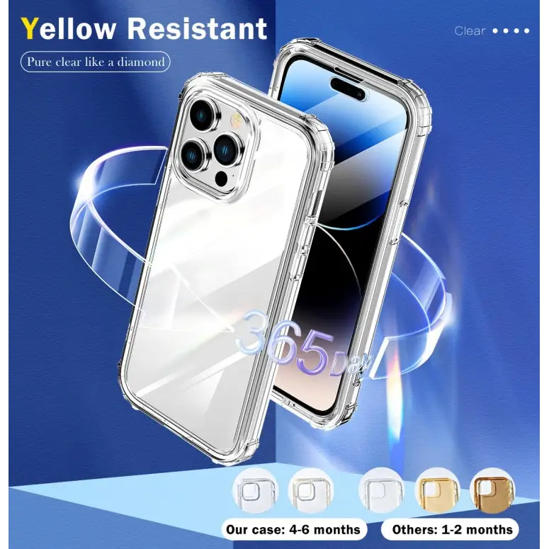 360 Full Body Clear Four Corner Airbags Phone Case For iPhone 14 For iPhone 14 Plus For iPhone 14 Pro For iPhone 14 Pro