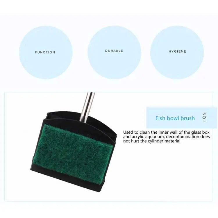36cm 3 in 1 Multi-functional Fish Tank Cleaning Brush 36cm - 36cm