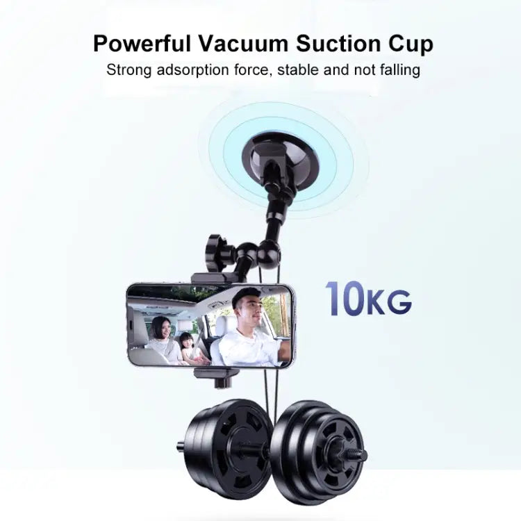 37cm Single Suction Cup Articulating Friction Magic Arm Phone Clamp Mount - 37cm