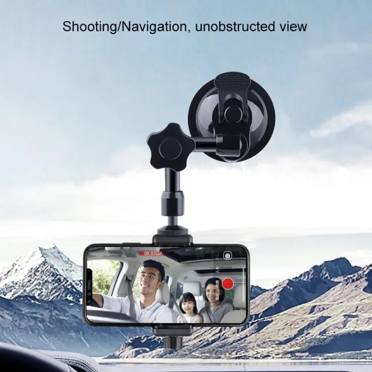 37cm Single Suction Cup Articulating Friction Magic Arm Phone Clamp Mount - 37cm