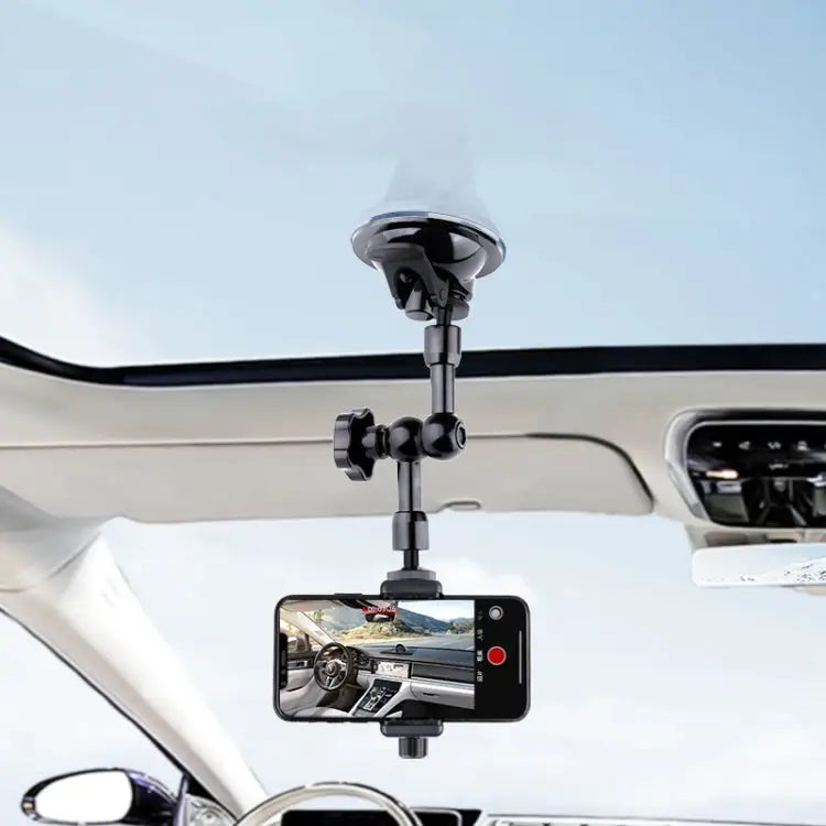37cm Single Suction Cup Articulating Friction Magic Arm Phone Clamp Mount - 37cm