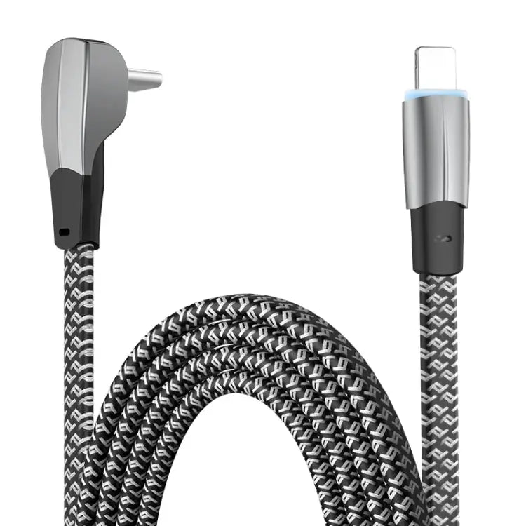 3A USB-C/Type-C to 8 Pin Elbow Fast Charge Data Cable 3A Type-C to 8 Pin 1.2m 3A Type-C to 8 Pin 2m - 3A Type-C to 8