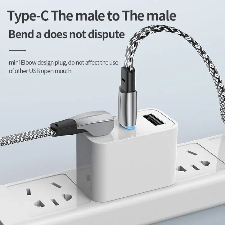 3A USB-C/Type-C to 8 Pin Elbow Fast Charge Data Cable 3A Type-C to 8 Pin 1.2m 3A Type-C to 8 Pin 2m - Apple Accessories