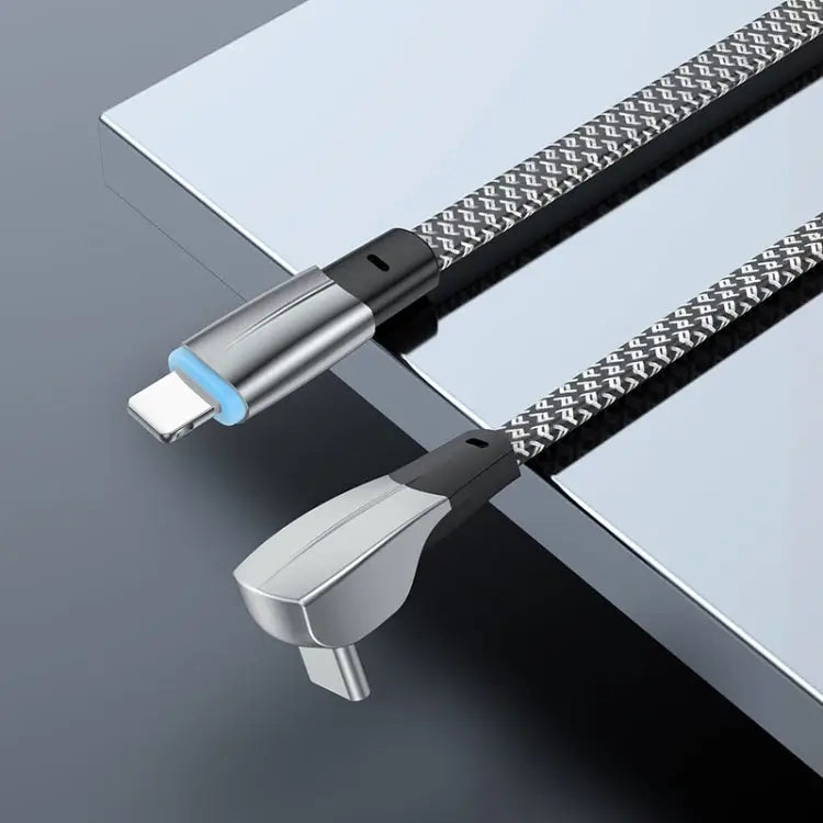 3A USB-C/Type-C to 8 Pin Elbow Fast Charge Data Cable 3A Type-C to 8 Pin 1.2m 3A Type-C to 8 Pin 2m - Apple Accessories