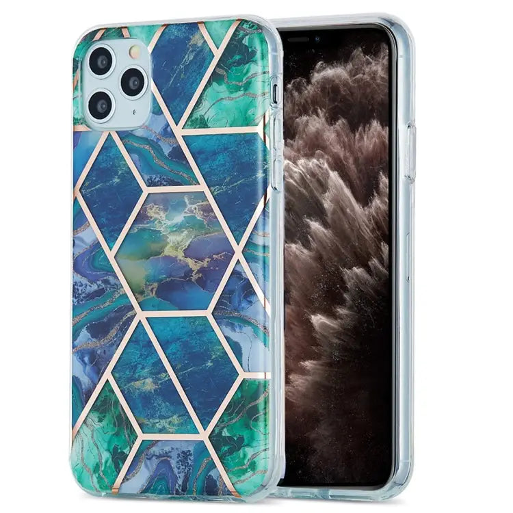 3D Electroplating Marble Pattern TPU Protective Case For iPhone 11 For iPhone 11 Pro For iPhone 11 Pro Max For iPhone