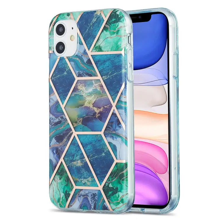 3D Electroplating Marble Pattern TPU Protective Case For iPhone 11 For iPhone 11 Pro For iPhone 11 Pro Max For iPhone