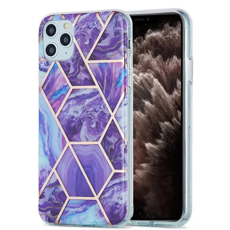 3D Electroplating Marble Pattern TPU Protective Case For iPhone 11 For iPhone 11 Pro For iPhone 11 Pro Max For iPhone