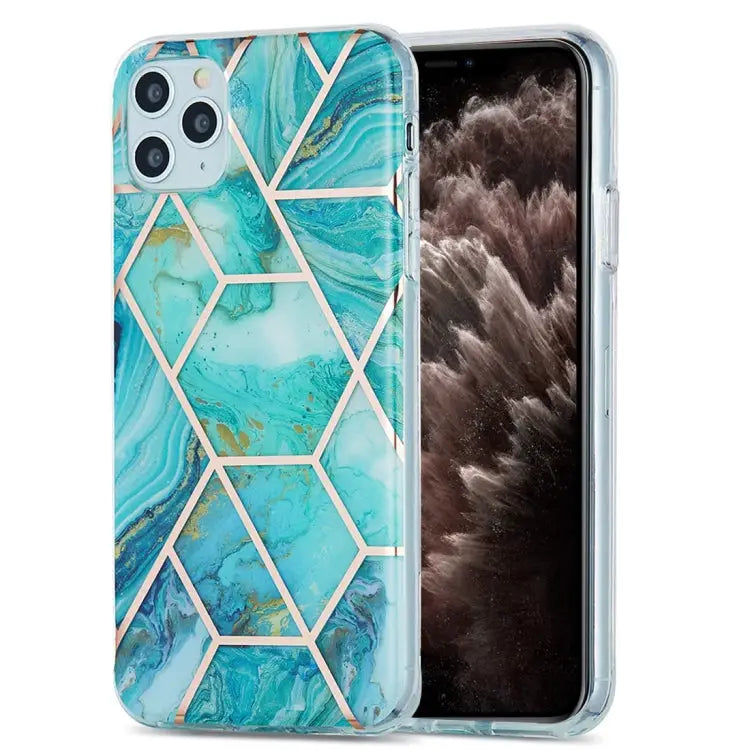 3D Electroplating Marble Pattern TPU Protective Case For iPhone 11 For iPhone 11 Pro For iPhone 11 Pro Max For iPhone