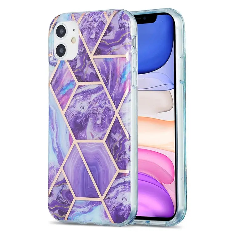 3D Electroplating Marble Pattern TPU Protective Case For iPhone 11 For iPhone 11 Pro For iPhone 11 Pro Max For iPhone