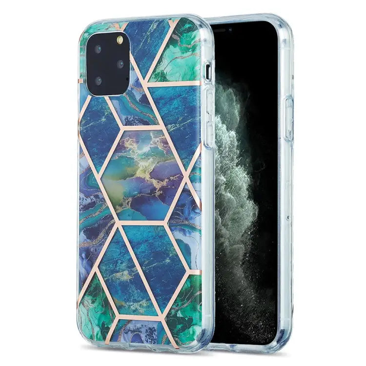 3D Electroplating Marble Pattern TPU Protective Case For iPhone 11 For iPhone 11 Pro For iPhone 11 Pro Max For iPhone