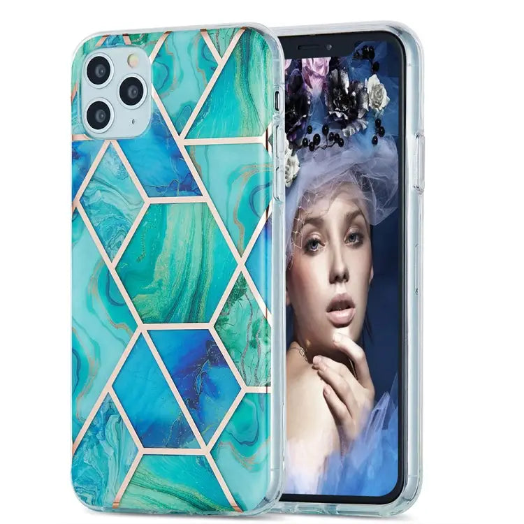 3D Electroplating Marble Pattern TPU Protective Case For iPhone 11 For iPhone 11 Pro For iPhone 11 Pro Max For iPhone