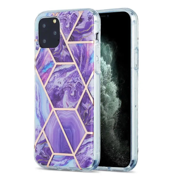 3D Electroplating Marble Pattern TPU Protective Case For iPhone 11 For iPhone 11 Pro For iPhone 11 Pro Max For iPhone