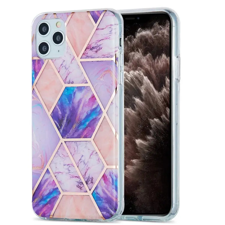 3D Electroplating Marble Pattern TPU Protective Case For iPhone 11 For iPhone 11 Pro For iPhone 11 Pro Max For iPhone