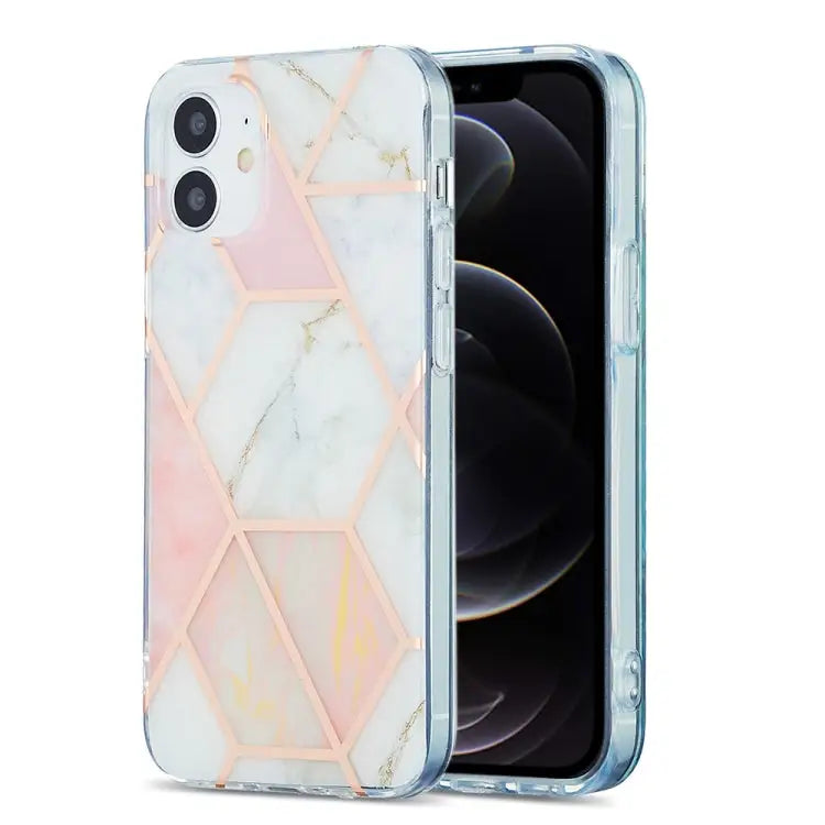 3D Electroplating Marble Pattern TPU Protective Case For iPhone 12 / 12 Pro For iPhone 12 Pro Max For iPhone XS / X