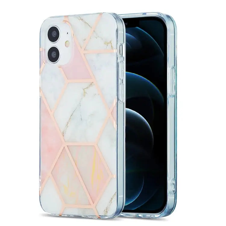 3D Electroplating Marble Pattern TPU Protective Case For iPhone 12 / 12 Pro For iPhone 12 Pro Max For iPhone XS / X