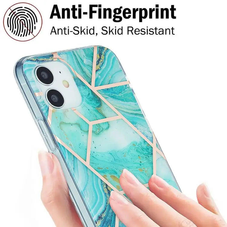 3D Electroplating Marble Pattern TPU Protective Case For iPhone 12 / 12 Pro For iPhone 12 Pro Max For iPhone XS / X