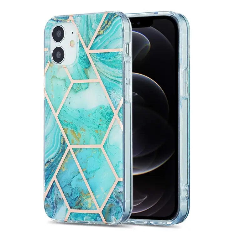 3D Electroplating Marble Pattern TPU Protective Case For iPhone 12 / 12 Pro For iPhone 12 Pro Max For iPhone XS / X
