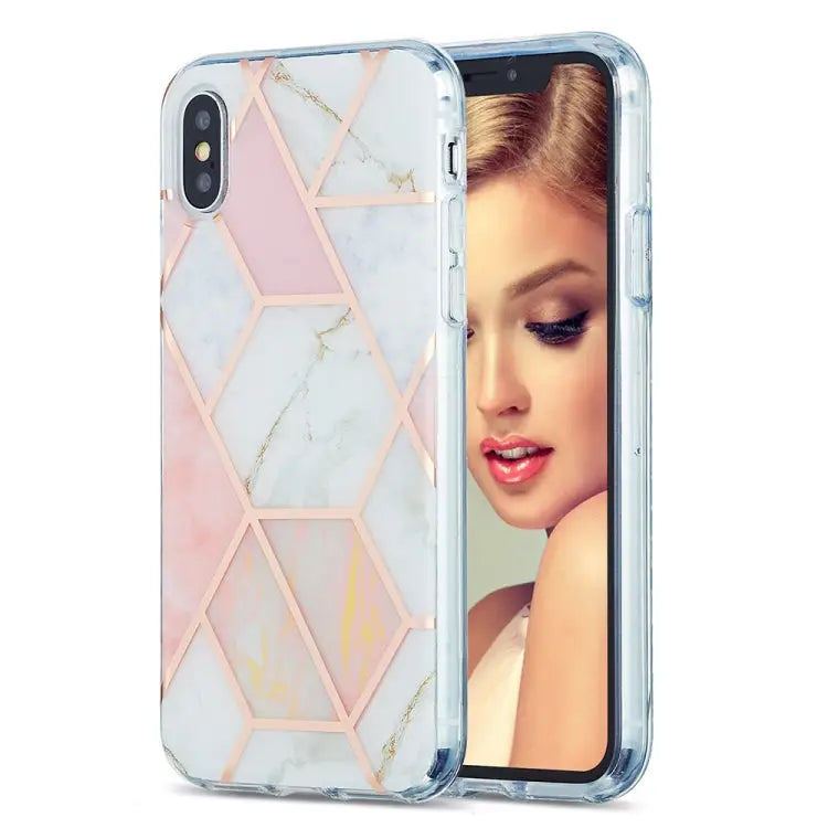 3D Electroplating Marble Pattern TPU Protective Case For iPhone 12 / 12 Pro For iPhone 12 Pro Max For iPhone XS / X