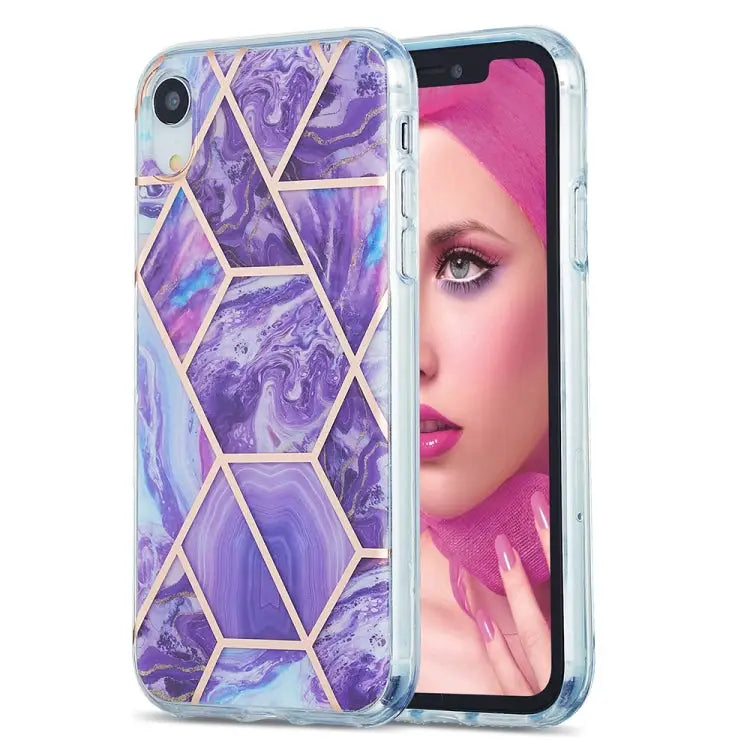 3D Electroplating Marble Pattern TPU Protective Case For iPhone 12 / 12 Pro For iPhone 12 Pro Max For iPhone XS / X