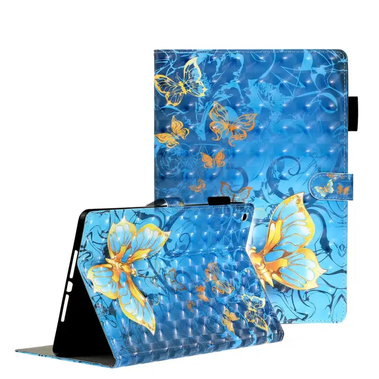 3D Embossing Pattern Horizontal Flip Leather Case with Holder & Card Slots & Wallet For iPad 10.2 For iPad 5 / 6 / 7