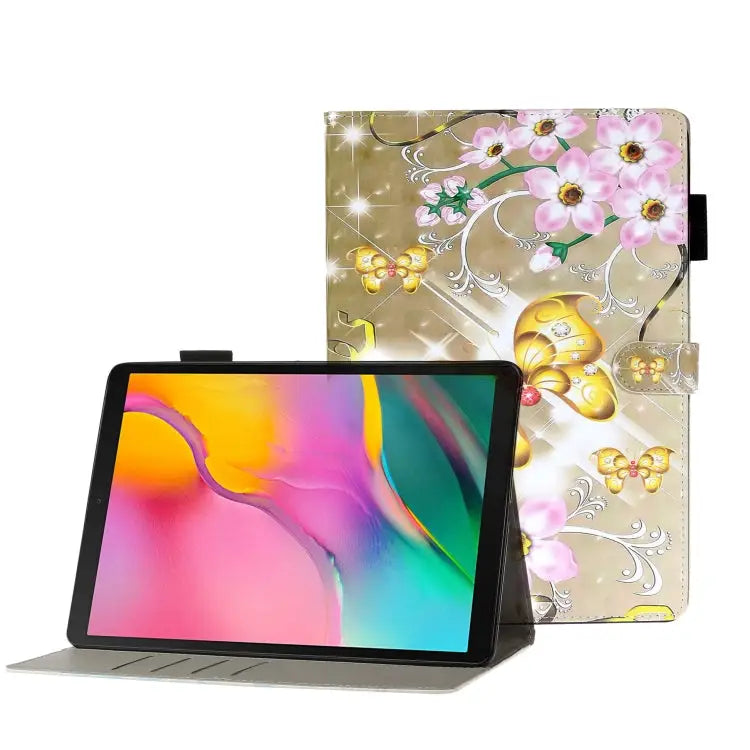 3D Embossing Pattern Horizontal Flip Leather Case with Holder & Card Slots & Wallet For Galaxy Tab A 8.0 (2019) T290