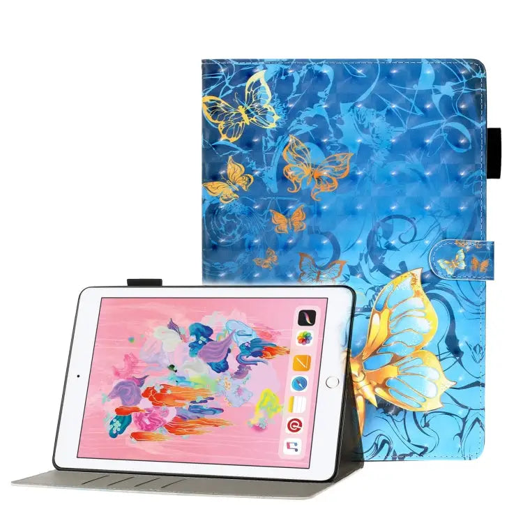 3D Embossing Pattern Horizontal Flip Leather Case with Holder & Card Slots & Wallet For iPad 10.2 For iPad 5 / 6 / 7