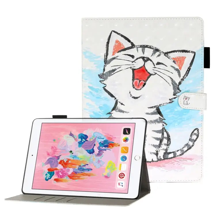 3D Embossing Pattern Horizontal Flip Leather Case with Holder & Card Slots & Wallet For iPad 10.2 For iPad 5 / 6 / 7