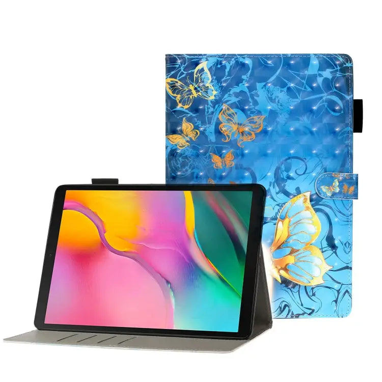 3D Embossing Pattern Horizontal Flip Leather Case with Holder & Card Slots & Wallet For Galaxy Tab A 8.0 (2019) T290