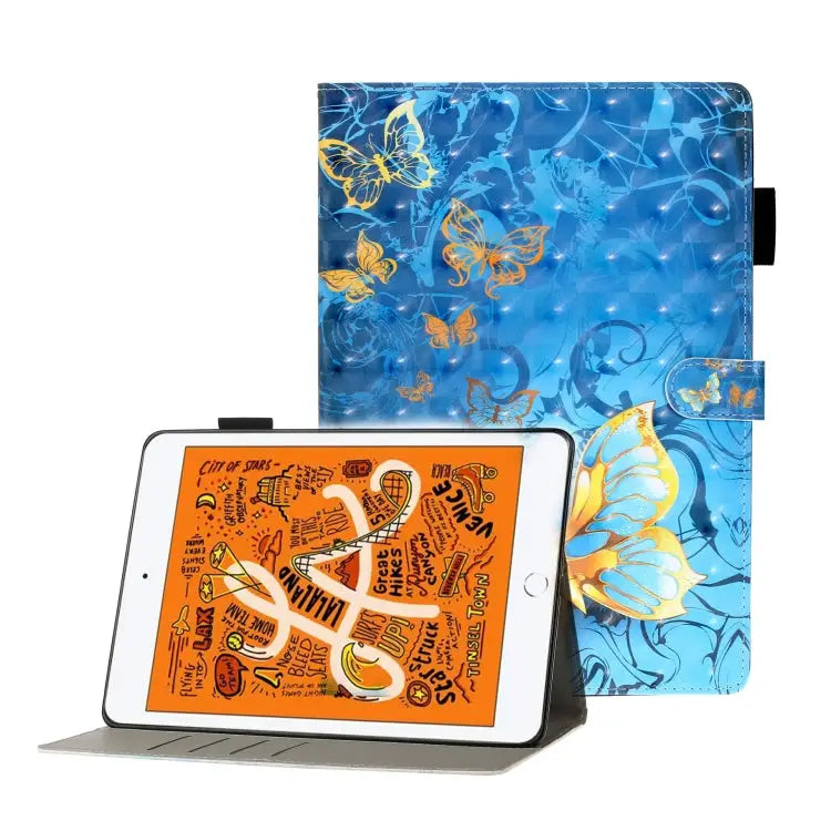 3D Embossing Pattern Horizontal Flip Leather Case with Holder & Card Slots & Wallet For iPad 10.2 For iPad 5 / 6 / 7