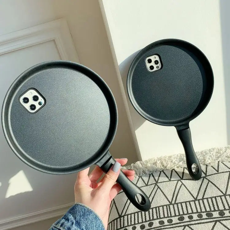 3D Frying Pan PC + TPU Phone Case For iPhone 14 For iPhone 14 Plus For iPhone 14 Pro For iPhone 14 Pro Max - Apple