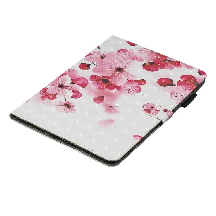3D Horizontal Flip Leather Case with Holder & Card Slots