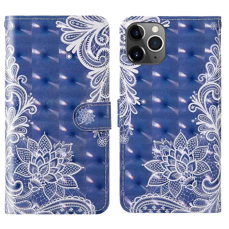 3D Painting Colored Drawing Pattern Horizontal Flip TPU + PU Leather Case with Holder & Card Slots & Wallet & Lanyard