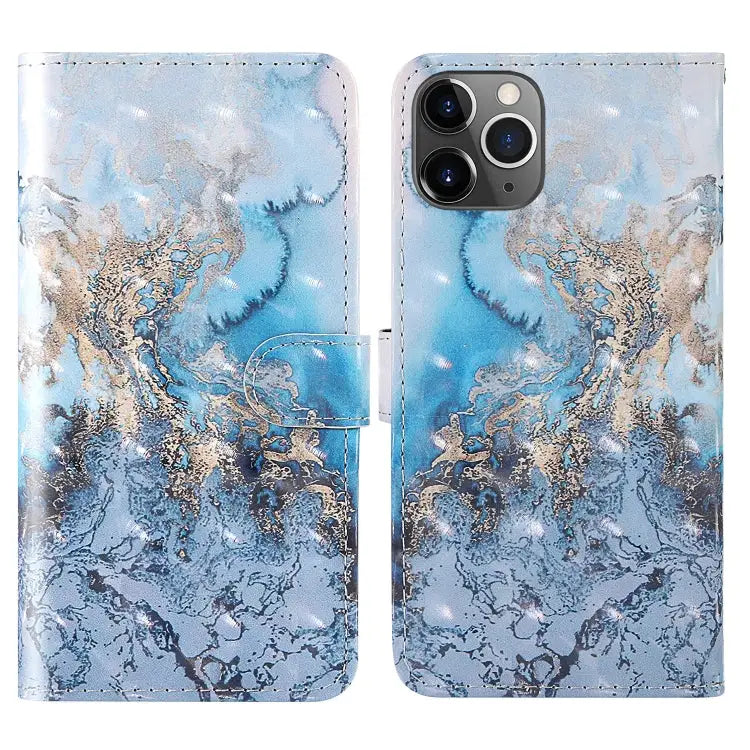 3D Painting Colored Drawing Pattern Horizontal Flip TPU + PU Leather Case with Holder & Card Slots & Wallet & Lanyard