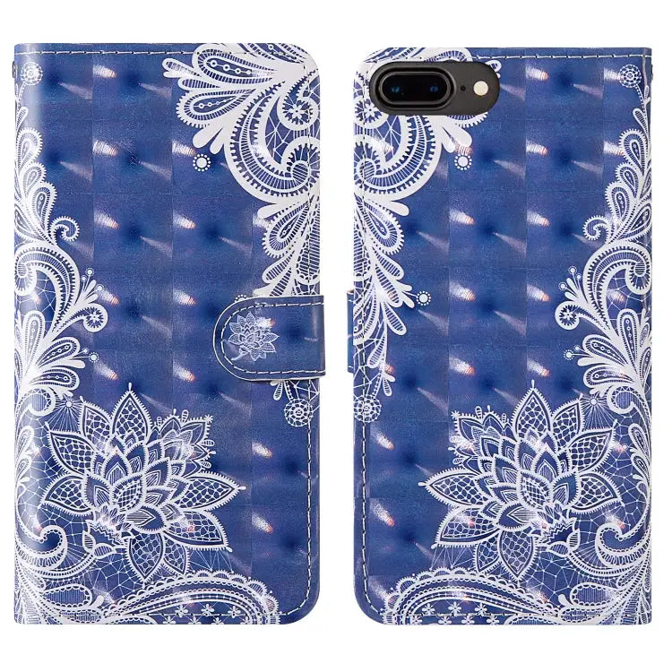 3D Painting Colored Drawing Pattern Horizontal Flip TPU + PU Leather Case with Holder & Card Slots & Wallet & Lanyard