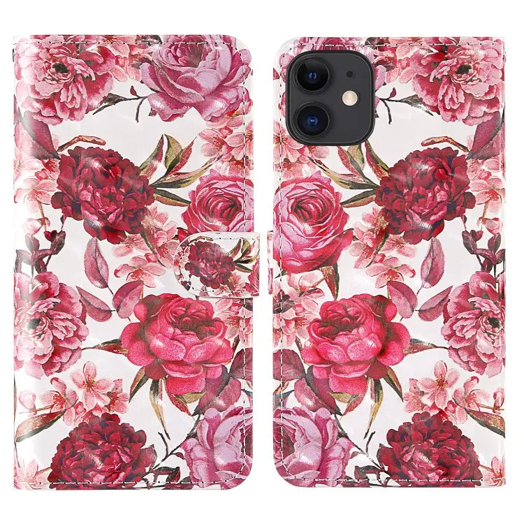 3D Painting Colored Drawing Pattern Horizontal Flip TPU + PU Leather Case with Holder & Card Slots & Wallet & Lanyard