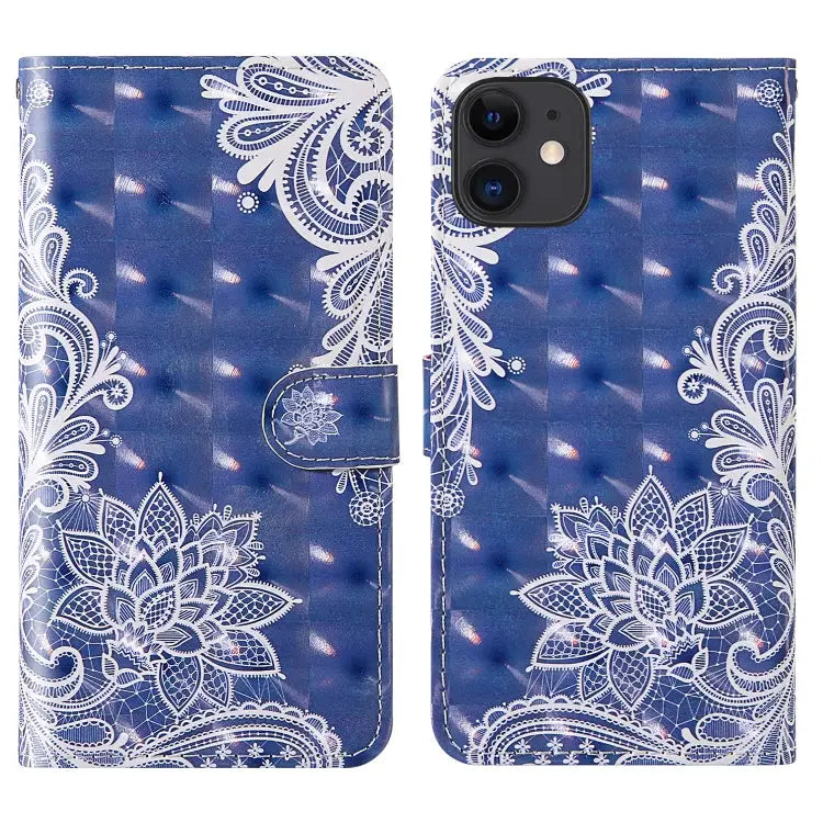3D Painting Colored Drawing Pattern Horizontal Flip TPU + PU Leather Case with Holder & Card Slots & Wallet & Lanyard