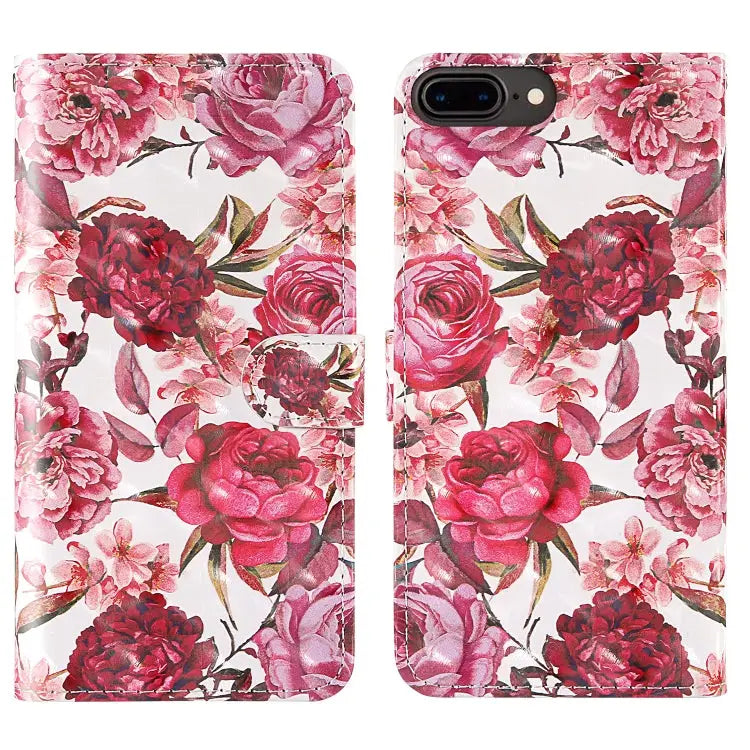 3D Painting Colored Drawing Pattern Horizontal Flip TPU + PU Leather Case with Holder & Card Slots & Wallet & Lanyard