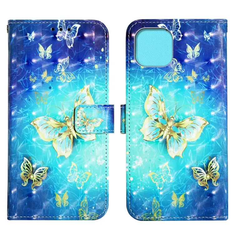 3D Painting Horizontal Flip Leather Phone Case For iPhone 14 For iPhone 14 Plus For iPhone 14 Pro - Apple Accessories