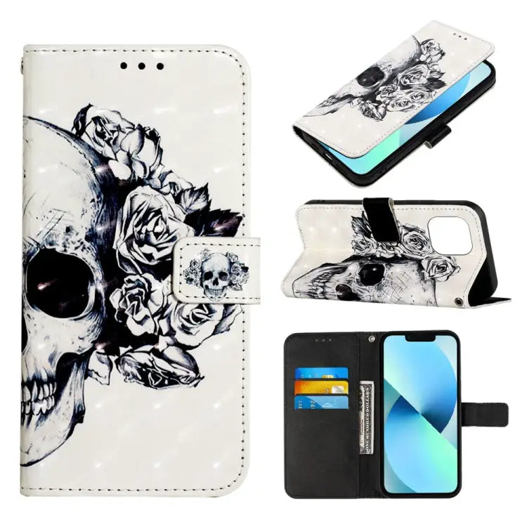 3D Painting Horizontal Flip Leather Phone Case For iPhone 14 For iPhone 14 Plus For iPhone 14 Pro - For iPhone 14 Plus