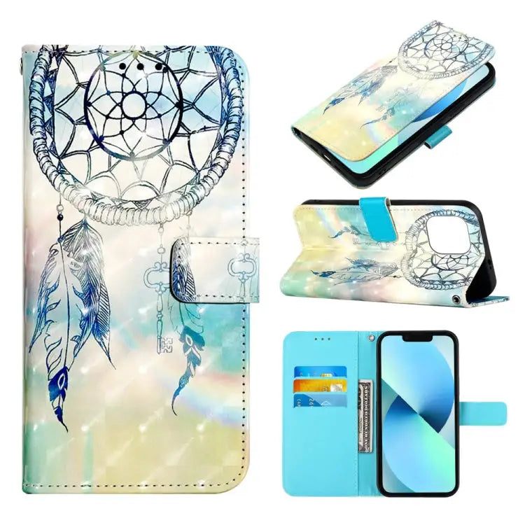 3D Painting Horizontal Flip Leather Phone Case For iPhone 14 For iPhone 14 Plus For iPhone 14 Pro - For iPhone 14 Plus