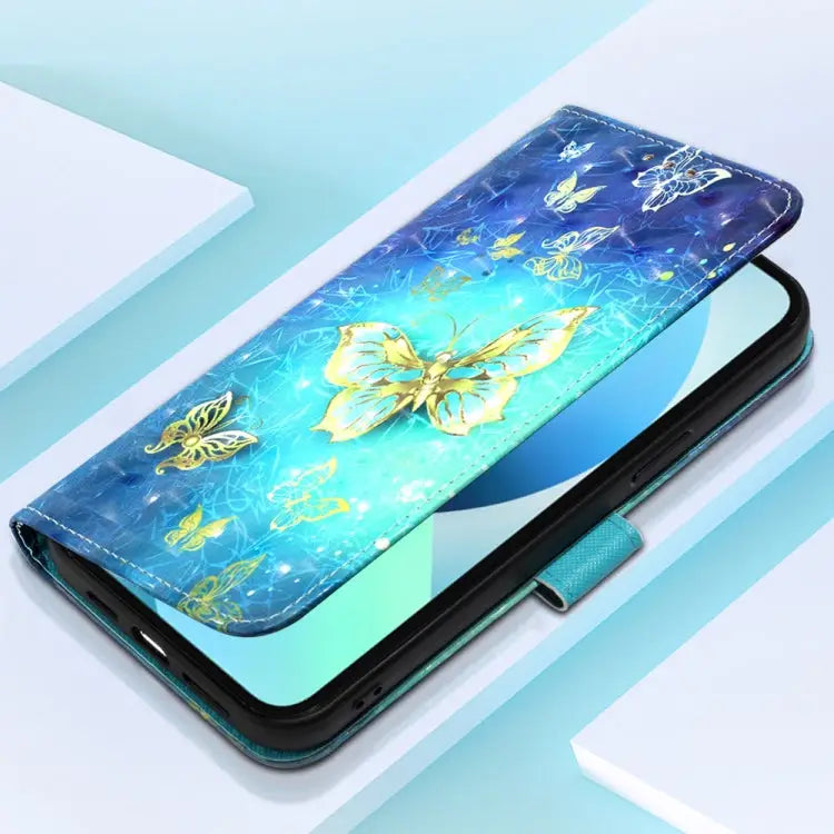 3D Painting Horizontal Flip Leather Phone Case For iPhone 14 Pro Max - Apple Accessories