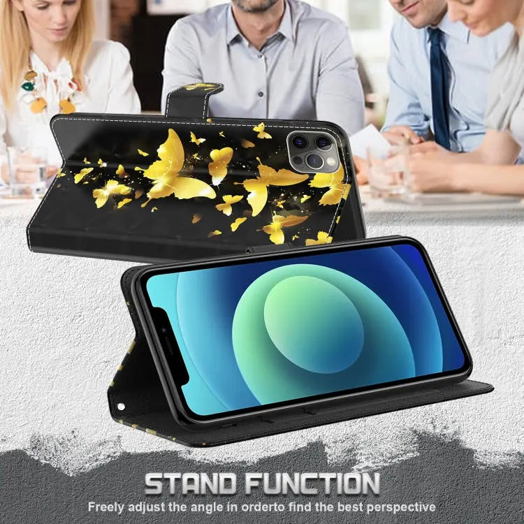 3D Painting Pattern Flip Leather Phone Case For iPhone 14 Pro For iPhone 14 Pro Max - Apple Accessories