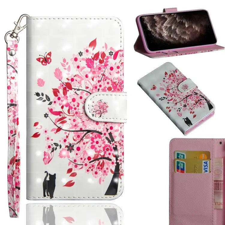 3D Painting Pattern Horizontal Flip TPU + PU Leather Case with Holder & Card Slots & Wallet & Lanyard For iPhone 11 Pro