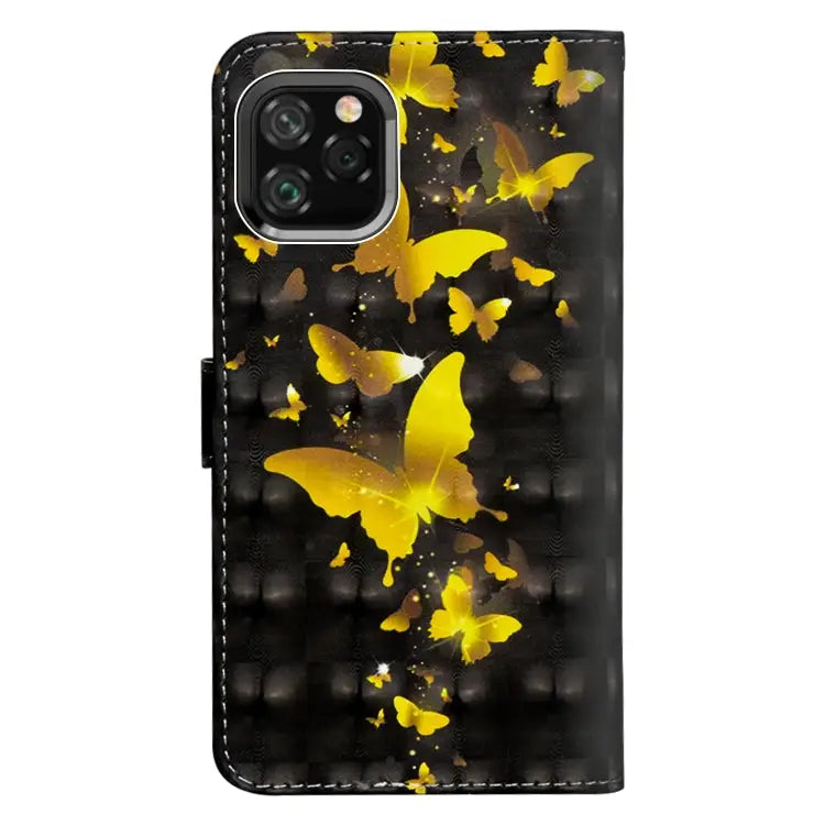 3D Painting Pattern Horizontal Flip TPU + PU Leather Case with Holder & Card Slots & Wallet & Lanyard For iPhone 11 Pro