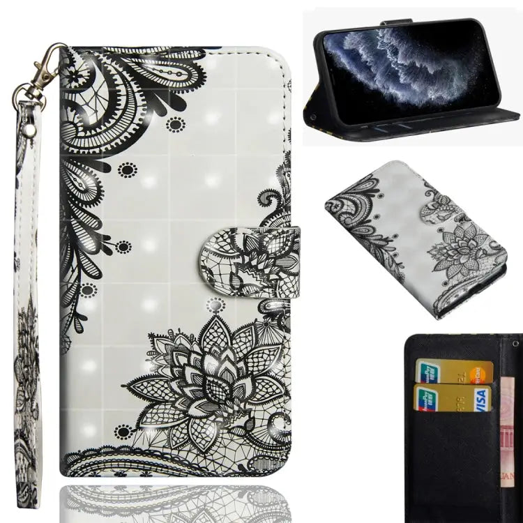 3D Painting Pattern Horizontal Flip TPU + PU Leather Case with Holder & Card Slots & Wallet & Lanyard For iPhone 11 Pro