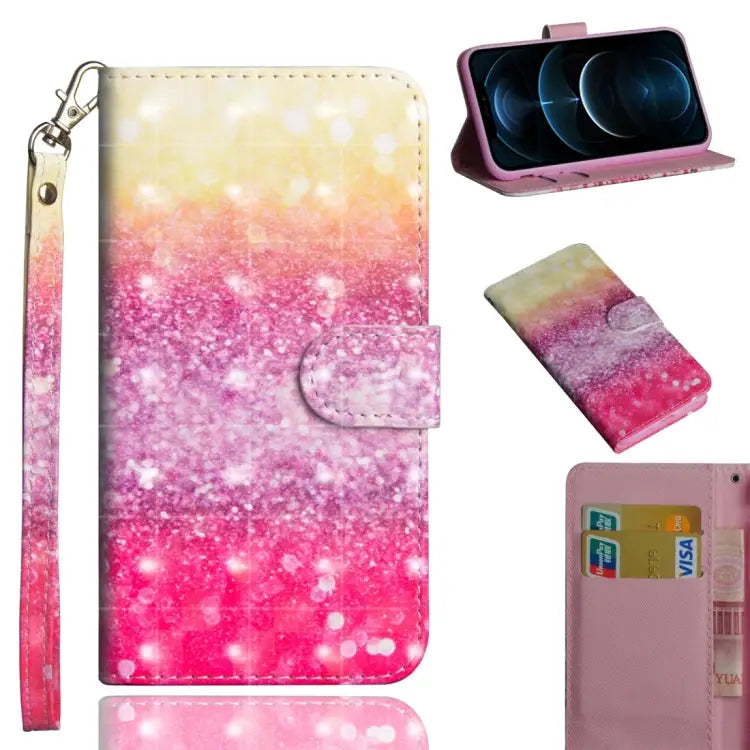 3D Painting Pattern Horizontal Flip TPU + PU Leather Case with Holder & Card Slots & Wallet For iPhone 12 Pro Max