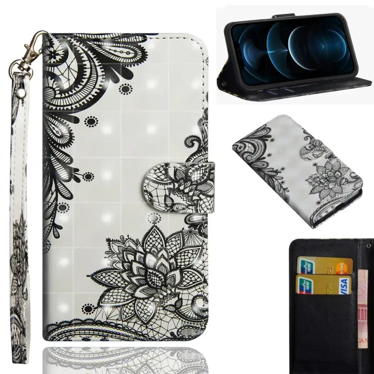 3D Painting Pattern Horizontal Flip TPU + PU Leather Case with Holder & Card Slots & Wallet For iPhone 12 Pro Max